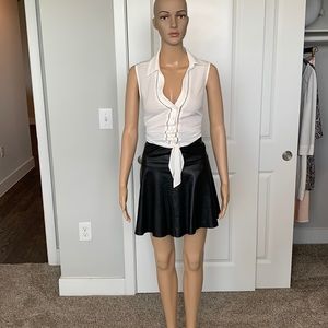 Banana republic collection authentic leather skirt